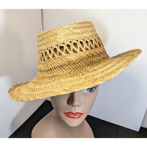 Dorfman Pacific. Co. Boater Straw Hat Men's  X- Large